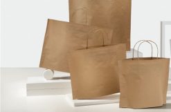 shopper b bags personalizzate kraft avana riciclato