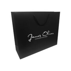 shopper lusso personalizzate | Busta plastificata opaco nero