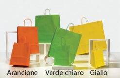 shopper personalizzate neutre colorati pastello maniglia ritorta colorati