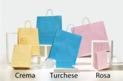 shopper personalizzate neutre colorati pastello maniglia ritorta colorati