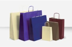 shopper personalizzate neutre colorati pastello scuri maniglia ritorta colorati