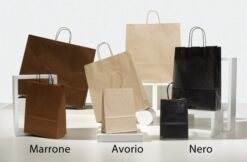 shopper personalizzate neutre sealing avana colorate pastello maniglia ritorta