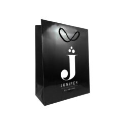 shoppers personalizzate lusso plastificazione lucida colore nero