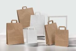 Shopper personalizzate carta economiche maniglia piatta