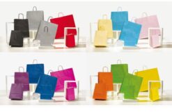 Shopper personalizzate carta maniglia ritorta colorati