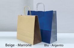 buste personalizzabili bicolore maniglia ritorta beige blu argento