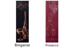 sacchetti portabottiglie vino lusso plastificazione soft touch kraft bianco maniglia ritorta