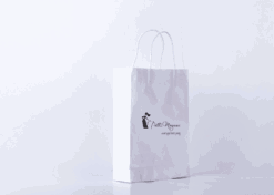 shopper personalizzate stampa colore kraft bianco