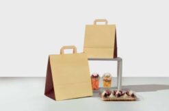 shopper take away bicolore maniglia piatta