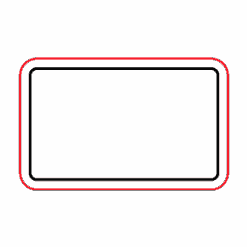 Etichette chiudibusta stampa a caldo – Rettangolare – F.to 2.43X1.53