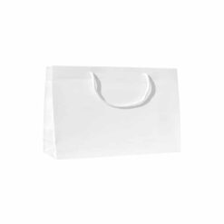 buste lusso plastificato lucido bauletto orizzontali bianco