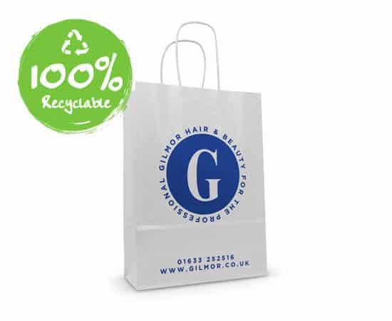sacchetti personalizzatio kraft bianco maniglia ritorta | Wikabags sacchetti personalizzatio kraft bianco maniglia ritorta