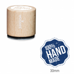Bollo Woodies - 100% fatto a mano - Area stampa: Diametro 30mm