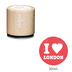 Bollo Woodies - Amo Londra | Area stampa: Diametro 30mm