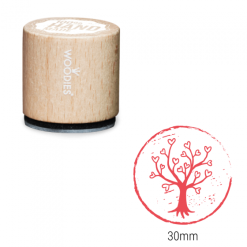 Bollo Woodies - Hearttree | Area stampa: Diametro 30mm