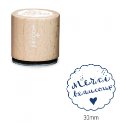Bollo Woodies - Merci Beaucoup | Area stampa: Diametro 30mm