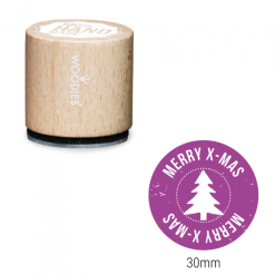 Bollo Woodies - Merry X-Mas | Area stampa: Diametro 30mm
