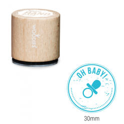 Bollo Woodies - Oh Baby | Area stampa: Diametro 30mm