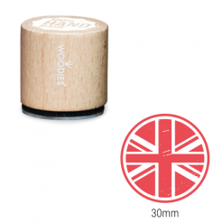 Bollo Woodies - Union Jack | Area stampa: Diametro 30mm
