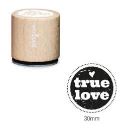 Bollo Woodies - Vero amore | Area stampa: Diametro 30mm