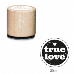 Bollo Woodies - Vero amore - Area stampa: Diametro 30mm