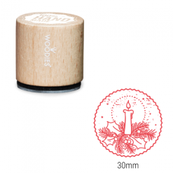 Bollo di Woodies - candela | Area stampa: Diametro 30mm