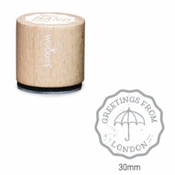 Bollo di Woodies - ombrellone - Area stampa: Diametro 30mm