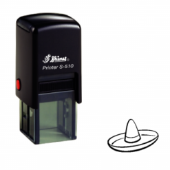 Carta fedeltà Sombrero timbro di gomma autoinchiostrante - Area stampa: 10 x 10mm