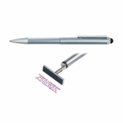 HERI 3300 Timbro & Touch Smart Pen - (Silver Shell) - Area stampa: 35 x 8