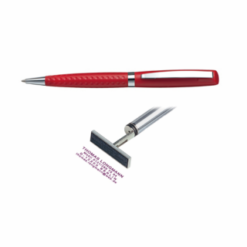 Heri 6474m Classic G Penna timbro leggero - (conchiglia rossa) - preinchilegato - Area stampa: 35 x 8