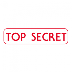OA TOP Secret Stamp - EN910 | Area stampa: 35 x 10mm