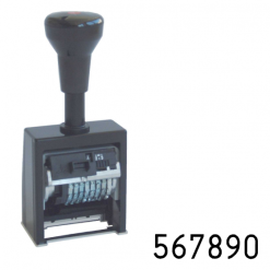 Reiner B6K Timbro automatico del numero 4.5mm | Area stampa: 4