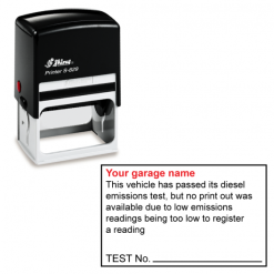 Stampante per timbri autoinking Diesel Emissioni S-829 | Area stampa: 62 x 38mm