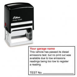 Stampante per timbri autoinking Diesel Emissioni S-829 - Area stampa: 62 x 38mm
