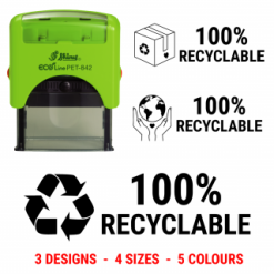 Timbro autoinking riciclato - 100% riciclabile - #VALUE!