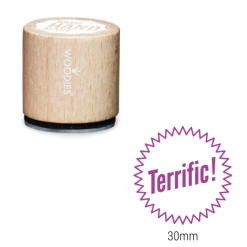 Timbro di Woodies - Terrific! | Area stampa: Diametro 30mm