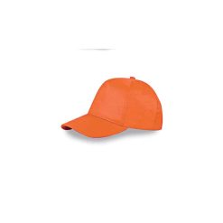 Berretto 5 pannelli cotone twill 108/58 - Basic golf - PM105-colore-Arancio