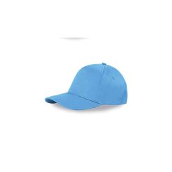 Berretto 5 pannelli cotone twill 108/58 - Basic golf - PM105-colore-Azzurro