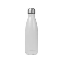 Borraccia termica acciaio 500 ml doppio strato 304+201 - Steel bottle 500 - PC414-colore-Bianco