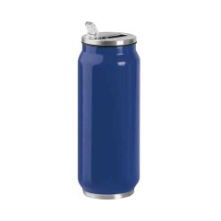 Borraccia termica acciaio 500 ml doppio strato 304+201 - Steel can 500 - PC435-colore-Blu