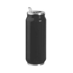 Borraccia termica acciaio 500 ml doppio strato 304+201 - Steel can 500 - PC435-colore-Nero