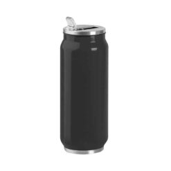 Borraccia termica acciaio 500 ml doppio strato 304+201 - Steel can 500 - PC435-colore-Nero