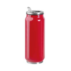 Borraccia termica acciaio 500 ml doppio strato 304+201 - Steel can 500 - PC435-colore-Rosso