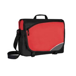 Borsa bicolore portadocumenti nylon 600d - Quota - PH224-colore-Rosso