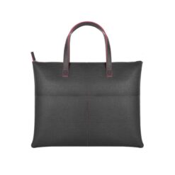 Borsa shopping/portadocumenti bicolore - Finesse - CA057-colore-Nero