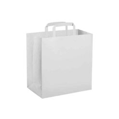 Buste di carta con soffietto - White/black take away - PG023-colore-Bianco