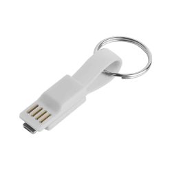 Cavo portachiavi per smartphone - Cable clip - PF520-colore-Bianco