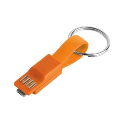 Cavo portachiavi per smartphone - Cable clip - PF520-colore-Arancio