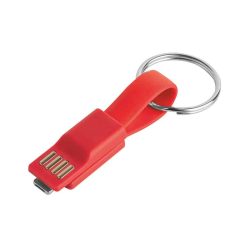 Cavo portachiavi per smartphone - Cable clip - PF520-colore-Rosso