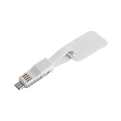 Cavo portachiavi per smartphone - Cable tag - PF515-colore-Bianco